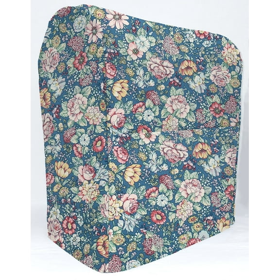Rose Garden Cover Compatible with Kitchenaid Stand Mixer by Penny's Needful Things (Blue, All Lift Bowl Models)