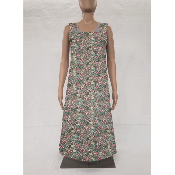 Rose Garden Cross Back Apron by Penny's Needful Things (Green)