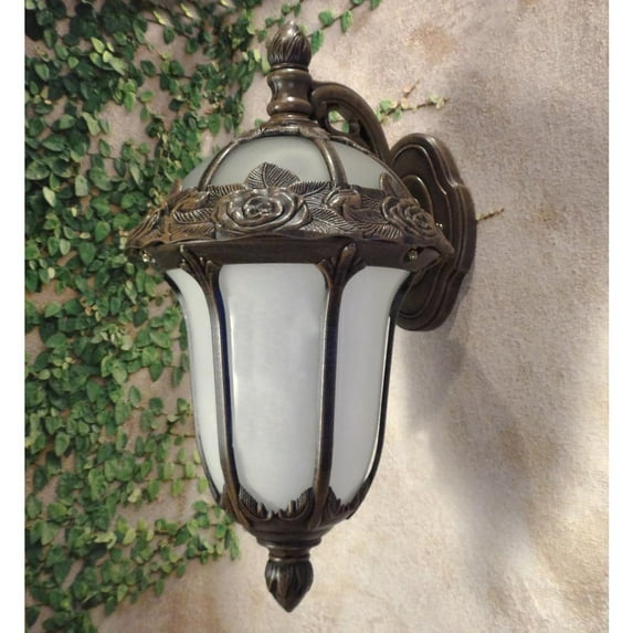 Rose Garden Top Mount Light with Alabaster Glass