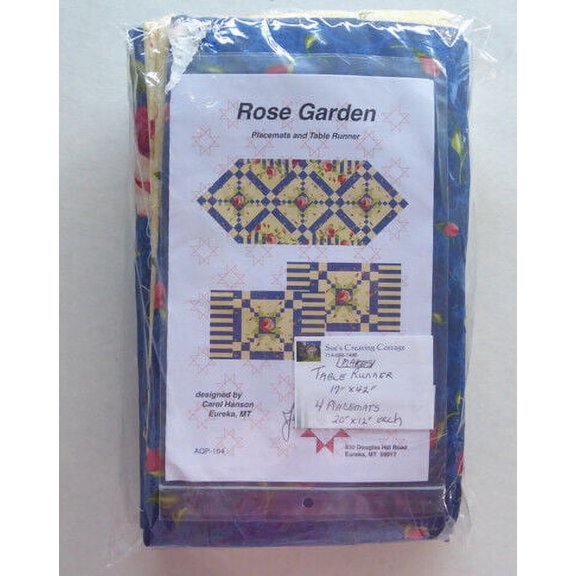 Rose Garden Placemats and Table Runner Kit by Anamas Quilts