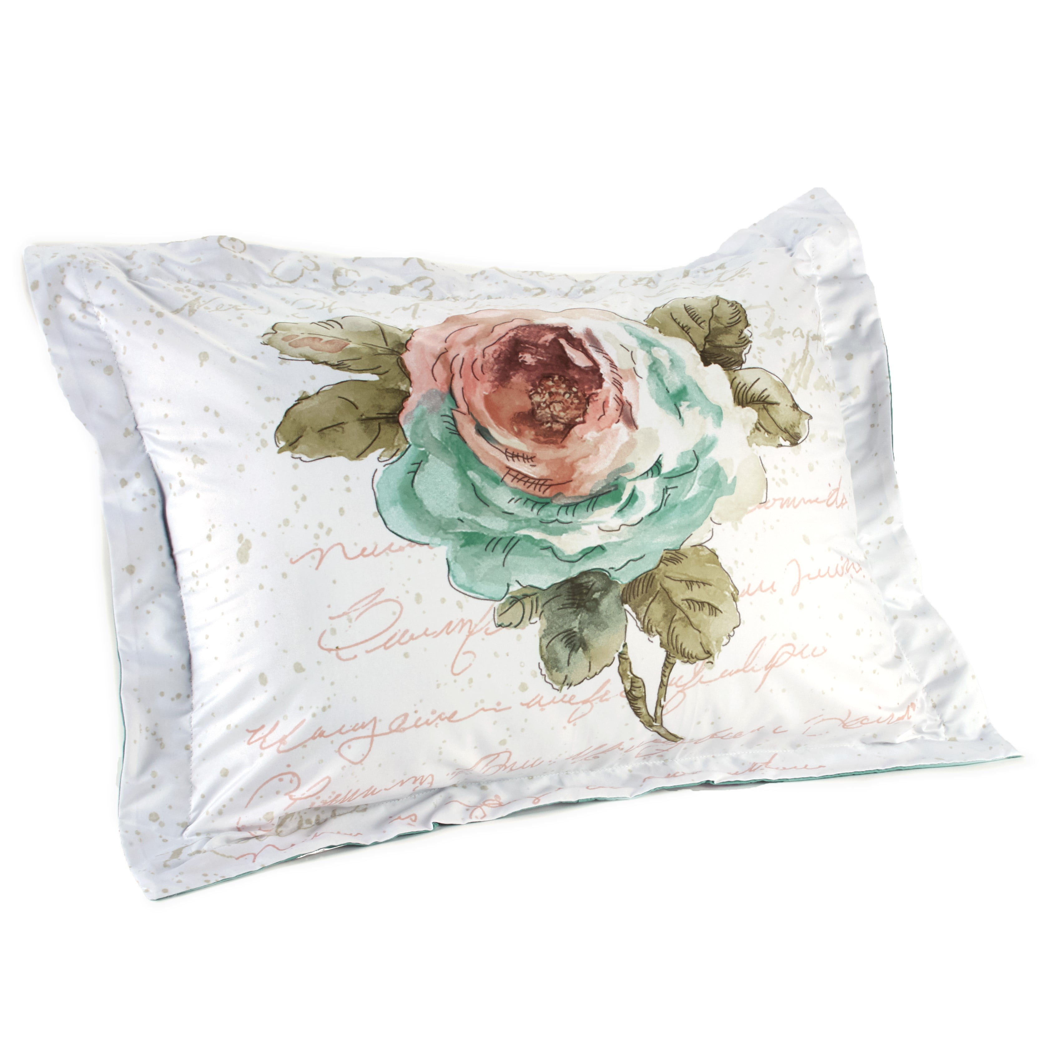 The Lakeside Collection Rose Garden Comforter Ensemble - Sham 1 Pieces