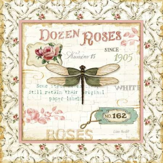 Rose Garden VI Canvas Art - Lisa Audit (24 x 24)