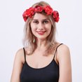 thumbnail image 1 of Rose Garland Seaside Photo Garland Hairband Headwear Floral Beach Wedding Hair Accessory for Women Girls, 1 of 8