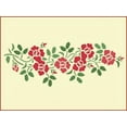 thumbnail image 1 of Rose Garland Stencil - Flower Floral Arrangements Bouquet Border Colonial Romantic DIY Vase Pitcher Decor Painting Gifts Crafts Laser Cut Mylar Reusable Templates - The Artful Stencil, 1 of 2