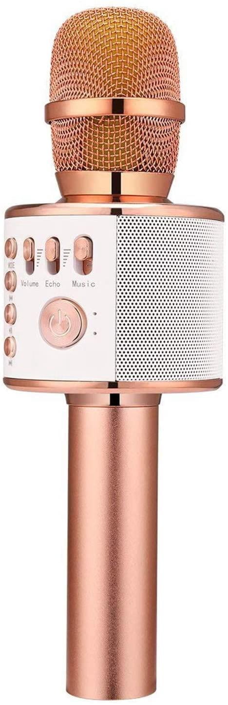 Rose Gold 3-in-1 Portable Handheld Karaoke Machine for Home Party ...