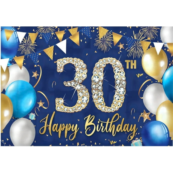 Rose Gold 30 Birthday Banner Rose Gold 30th Birthday Backdrop Happy 30th Birthday rations Rose Gold rations