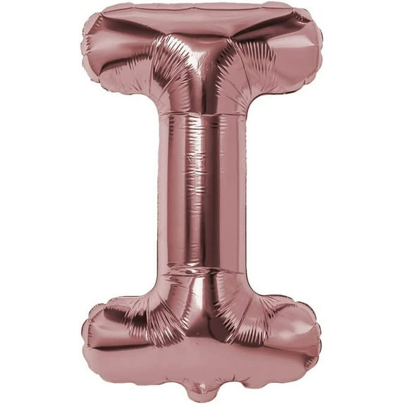 Rose Gold 40 Inch Foil Letter Balloon - Stunning Decor for Unforgettable Celebrations (I)