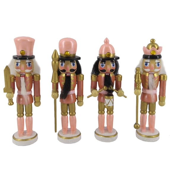 Rose Gold 5 inch Nutcracker Ornaments Set of 4 -by Nutcracker Ballet Gifts