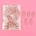 thumbnail image 1 of (Rose Gold) 50pcs /bag the mini heart gold rose gold Color Clip Bookmark Metal paper Clips, 1 of 4