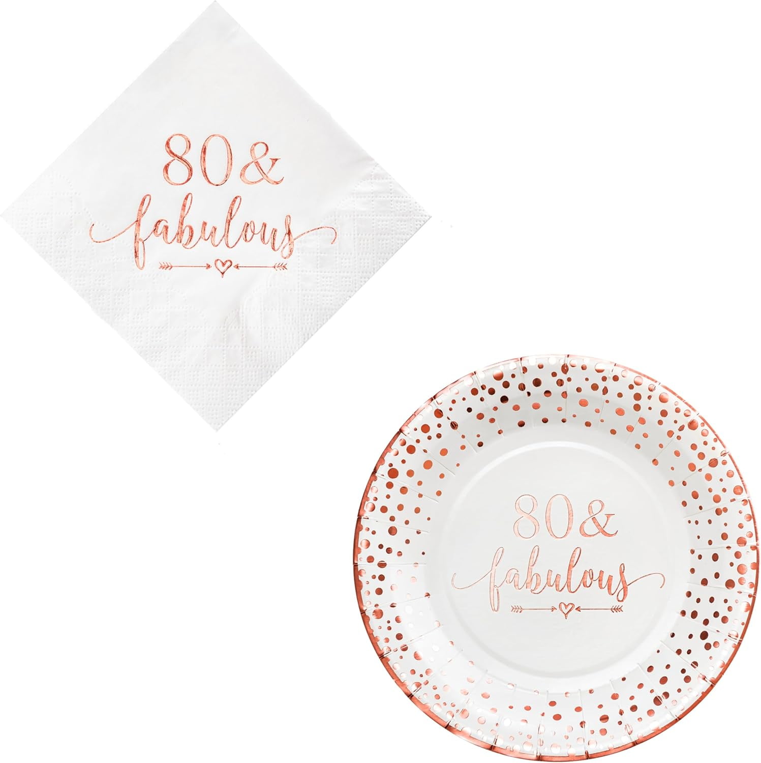 100-Piece Gold Dessert Plate Set With Forks & Napkins - 7.5" Disposable Plastic Plates For Weddings, Parties