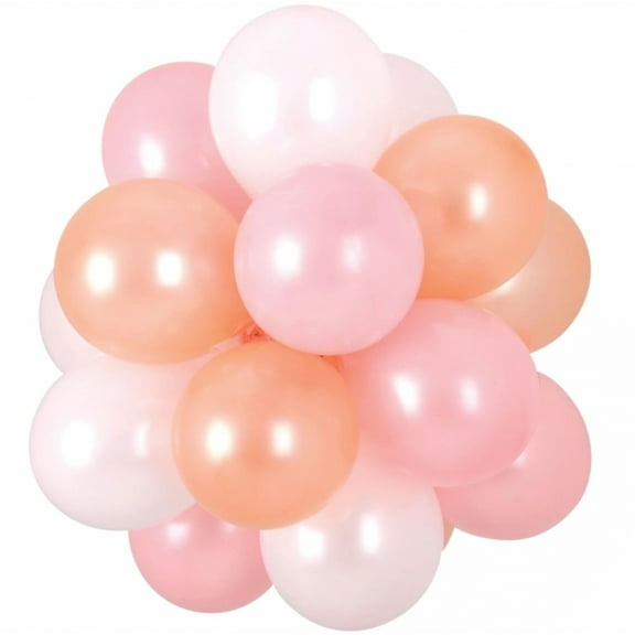 Rose Gold Air-Filled Latex Balloon Chandelier