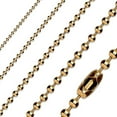thumbnail image 1 of Rose Gold Ball Chain 316L Stainless Steel Necklace 4mm Wide 15-20 Long Inch Mens Womens Fantasy Forge Jewelry, 1 of 4