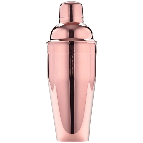 Rose Gold Cocktail Shaker, 25 fl oz / 750 ml Martini Shaker in White Box, Stainless Steel Kit, All-in-One Shaker, Perfect for Home, Bar, Parties, Gift Idea