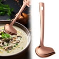 thumbnail image 1 of Rose Gold Creative Stainless Steel Sauce Ladle with Spout, Ergonomic Gravy Spoon for Cooking, Baking, Serving, Chocolate Drizzling, Kitchen Gadget, White Elephant Gifts, 1 of 7