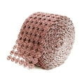 thumbnail image 1 of Rose Gold Diamond Flower Mesh Rhinestone Decoration Ribbon Wrap 4" x 10 Yards, 1 of 1