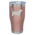 thumbnail image 1 of Rose Gold Double Wall Vacuum Insulated Stainless Steel Tumbler Travel Mug Basset Hound (24 oz), 1 of 1