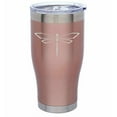 thumbnail image 1 of Rose Gold Double Wall Vacuum Insulated Stainless Steel Tumbler Travel Mug Dragonfly (24 oz), 1 of 1