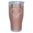 thumbnail image 1 of Rose Gold Double Wall Vacuum Insulated Stainless Steel Tumbler Travel Mug Love Heart Jesus (24 oz), 1 of 1