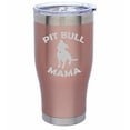 thumbnail image 1 of Rose Gold Double Wall Vacuum Insulated Stainless Steel Tumbler Travel Mug Pit Bull Mama (24 oz), 1 of 1