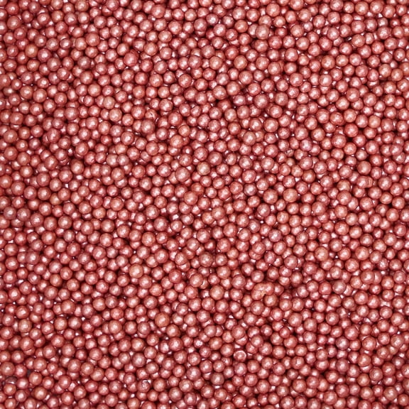 Krazy Sprinkles - Edible Rose Gold Pearl Mini Beads - Vibrant Cookie Decorating, 1/2 Cup