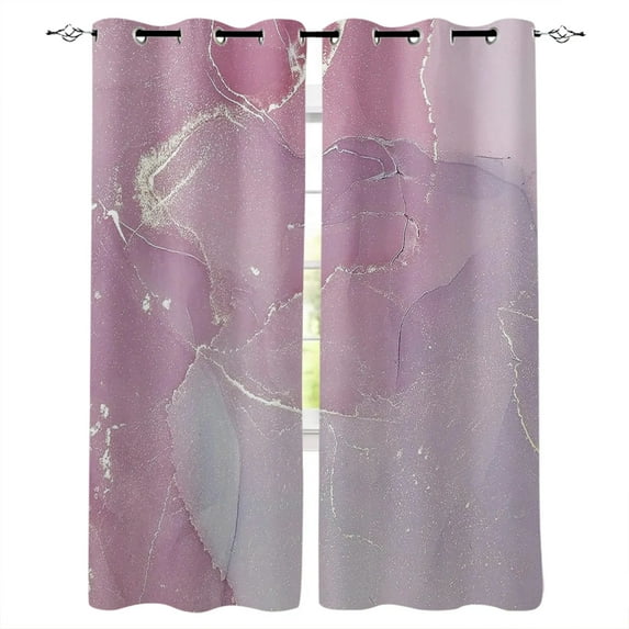 Rose Gold Flash Marble Trend Living Room Bathroom Outdoor Kitchen Drapes Kids Room Curtain Window Treatment W