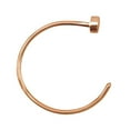 thumbnail image 1 of Rose Gold Flat Disc Nose Hoop 316L Surgical Steel Rings (Various Sizes), 1 of 3
