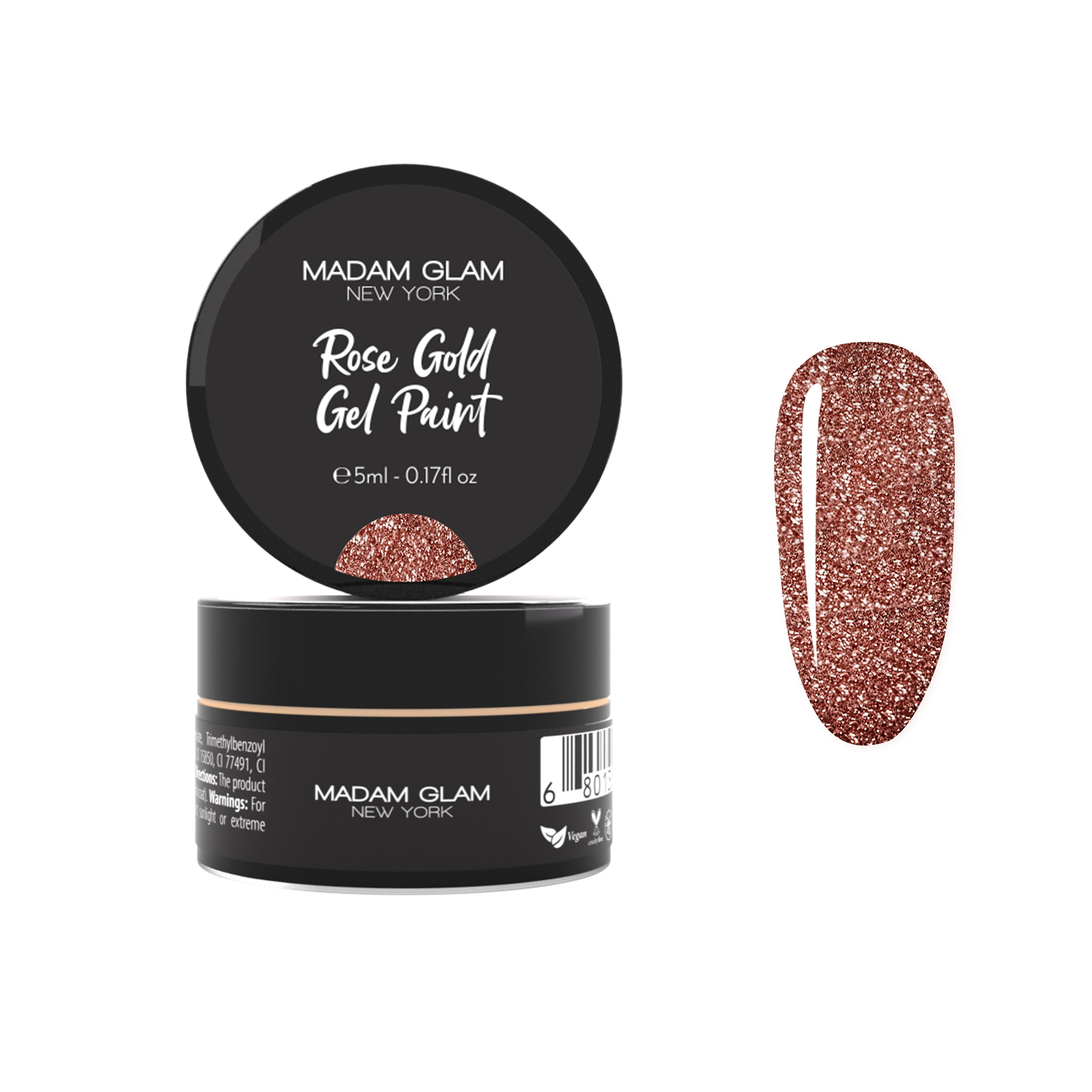 Rose Gold Gel paint