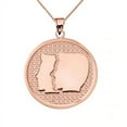 thumbnail image 1 of Rose Gold Gemini Zodiac Disc Pendant Necklace :  10K  Pendant with 20" chain, 1 of 1