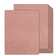 thumbnail image 1 of Rose Gold Glitter Cardstock 8.5x11 Double-Sided 24 Sheets, Goefun Gold No-Shed Glitter Paper 300GSM/110lb Pink Card Stock for Craft, Art, Invitation, Graduation, Wedding Party, 1 of 6