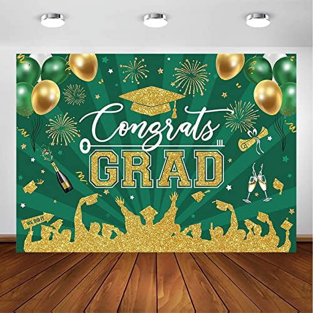 Rose Gold Graduation Decorations 2023 Backdrop Congrats Grad Graduation