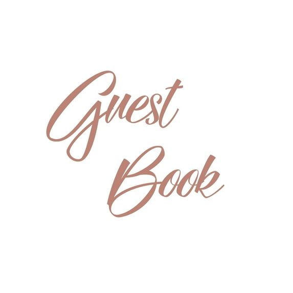 Rose Gold Guest Book, Weddings, Anniversary, Party's, Special Occasions, Memories, Christening, Baptism, Visitors B, (Hardcover)