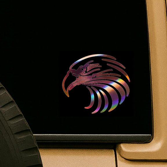 Rose Gold Hologram Sticker Abstract Eagle Inspired Sticker Decal Cacomania