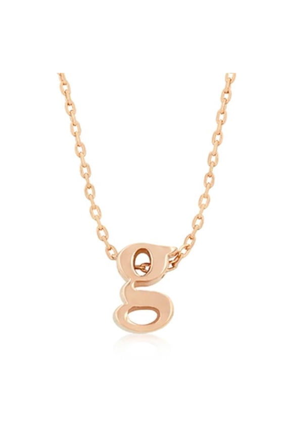 Rose Gold Initial G Pendant