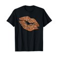 thumbnail image 1 of Rose Gold Lips T-Shirt with Faux Glitter Effect Kiss, 1 of 5
