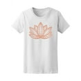 thumbnail image 1 of Rose Gold Lotus Flower T-Shirt Women -Image by Shutterstock, Female XX-Large, 1 of 2