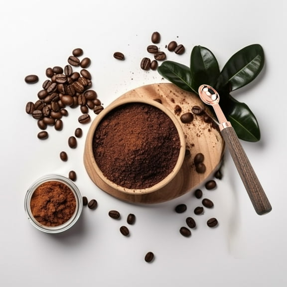 Rose Gold Measuring Spoons Set with Wooden Handles | 1-Piece Stainless Steel Kitchen Tools for Baking & Cooking | Food Grade Polished Surfaces, Dishwasher Safe | 6.1inch