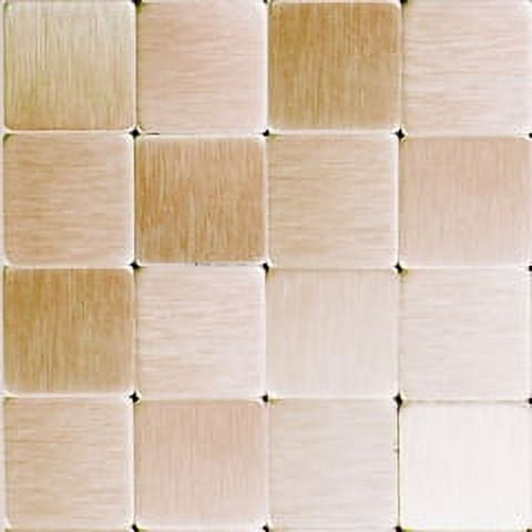 Rose Gold Metal Lg Square Tiles 1/4 Sheet