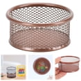 thumbnail image 1 of Rose Gold Metal Wire Mesh Paper Clip Organizer,Round Stackable Net Bowl for Pins & Small Accessories,Desk Storage Holder for Home Organization,desk organizer,paper clip holder,Rose Gold,1PC, 1 of 7