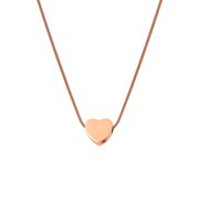 Rose Gold Mini Heart Cremation Jewelry Memorial Necklace Ash Urn Keepsake with FREE Funnel Kit and Velvet Jewelry Box