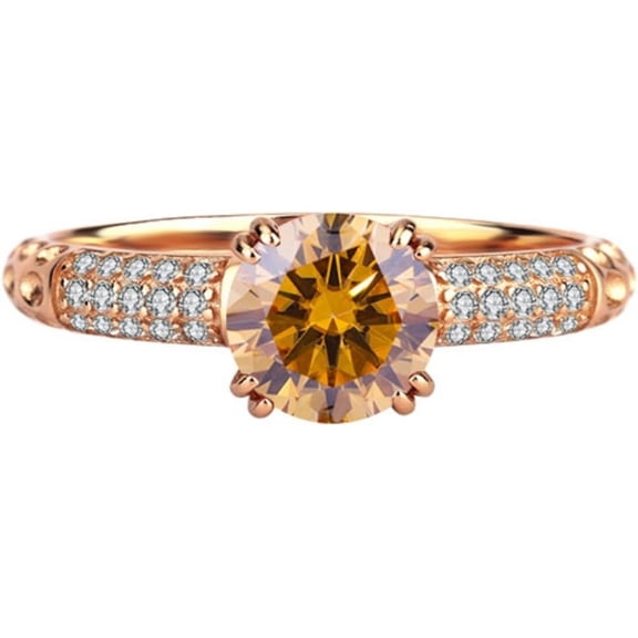 Rose Gold Moissanite Engagement Rings Diamond Promise Ring 1 Carat D Color 925 Sterling Silver Moissanite Ring Moissanite Wedding Ring Diamond Anniversary Rings for Women