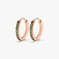 thumbnail image 1 of Rose Gold Multi-Color Hoop Earrings With Sizes, 1 of 7