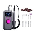 thumbnail image 1 of Rose Gold Nail Drill Machine with 32 Speed Levels and Led Display, Complete Grooming Kit with 31 Accessories for Home Manicures, 1 of 10