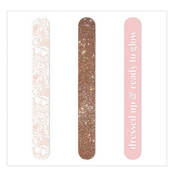 Rose Gold Nail File Salon Board Set - 3pc