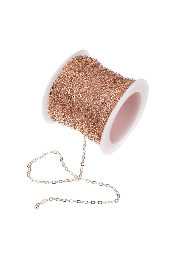 bulk chain for jewelry making DIY Jewelry Chain Golden Handmade Crafts Hobbyists 1 Roll