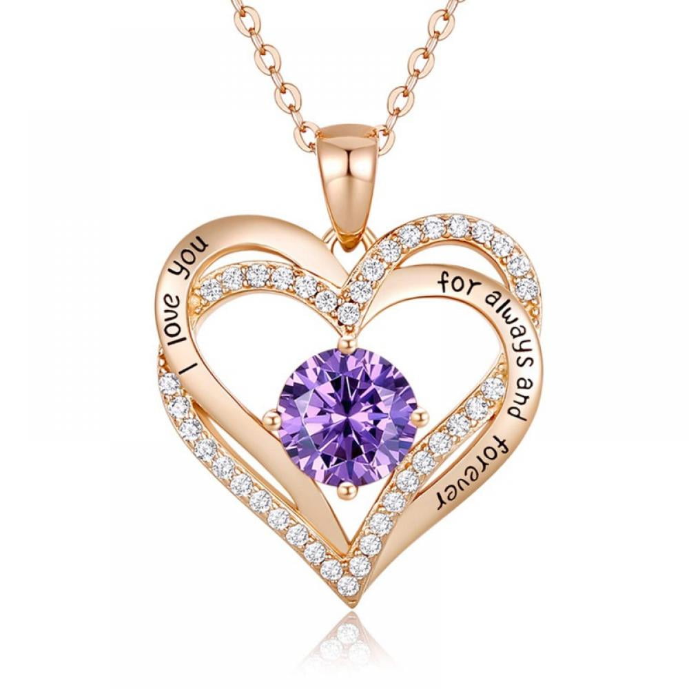Sterling Silver Rose Flower Jewelry Set - Necklace & Earrings, Rose Gold Plated, Gift For Women