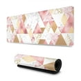thumbnail image 1 of Rose Gold Pink Geometric Gaming Mouse Pad Large XL Long Extended Pads Big Mousepad Keyboard Mouse Mat Desk Pad Home Office Decor Accessories for Computer Pc Laptop, 1 of 6