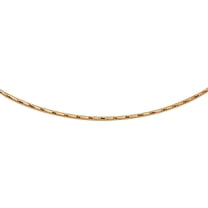 Rose Gold Plated 925 Sterling Silver DC Omega Box Chain 1.4mm Made in Italy 20" Jewelry Female