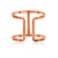 thumbnail image 1 of ELYA Jewelry Women's Polished Geometric Rose Gold Open Cuff Ring, 1 of 4