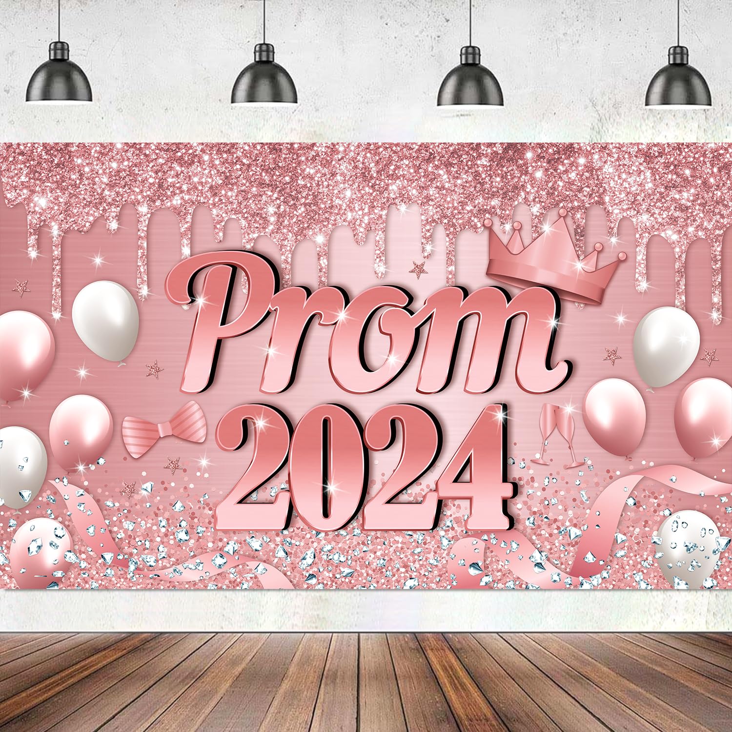 Rose Gold Prom Banner MMF7 Large 71 X 43 Prom Back Drop 2024 Prom rose-gold-prom-banner-mmf7-large-71-x-43-prom-back-drop-2024-prom