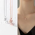 thumbnail image 1 of Rose Gold Reindeer Glitter Pendant Necklace 925 Sterling Silver Xmas Jewelry Christmas Gifts for her, Stocking Filler, 1 of 5